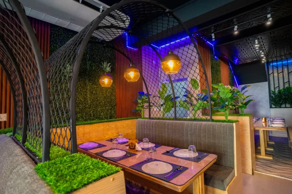 Kathir Private Royal VIP Dome Dining with Hanging Amber Glow